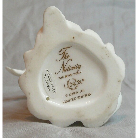 Lenox White Bisque Nativity Limited Edition Standing Camel + Trainer Bone 1991 - Picture 6 of 16